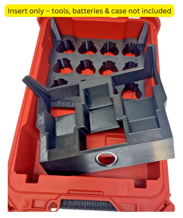 Packout Insert Fits Milwaukee M12 Batteries Holds 12 Compact and 3 XC Battery Packs - Image 3