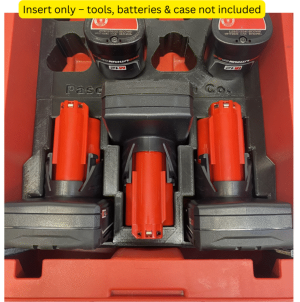 Packout Insert Fits Milwaukee M12 Batteries Holds 12 Compact and 3 XC Battery Packs - Image 5