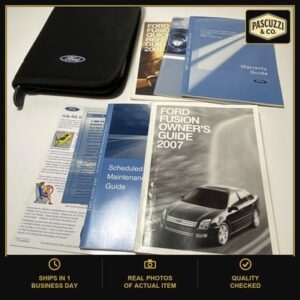 2007 Ford Fusion Owners Manual Book Guide OEM W/Supplements w/ Case