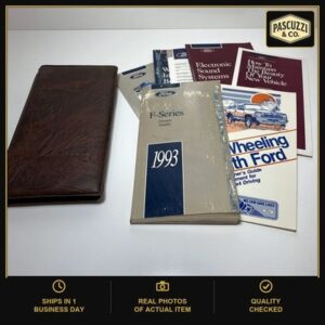 1993 Ford F-150 F-250 F-350 Owners Manual Book Guide OEM