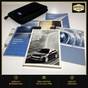 2008 Ford Fusion Owners Manual Book Guide W/Supplements With Case