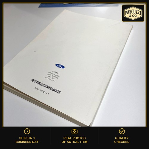 2008 Ford Fusion Owners Manual Book Guide W/Supplements With Case - photo 6