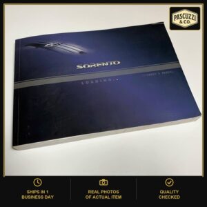 2004 Kia Sorento Owners Manual Book Guide OEM