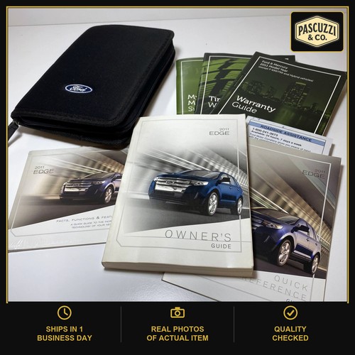 2011 Ford Edge Owners Manual Book Guide OEM W/Supplement w/ Case