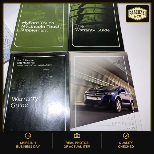 2011 Ford Edge Owners Manual Book Guide OEM W/Supplement w/ Case - photo 9