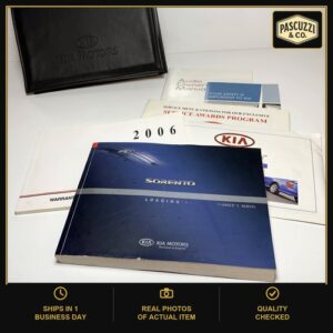 2006 Kia Sorento Owners Manual Book Guide OEM