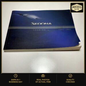 2004 Kia Sedona Owners Manual Book Guide OEM