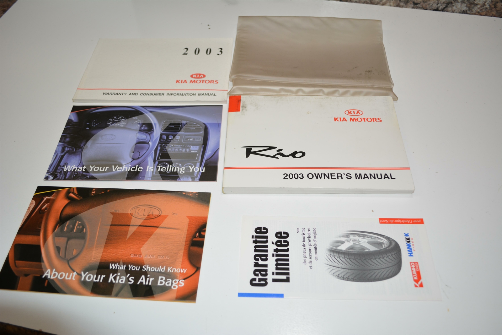 2003 Kia Rio Owners Manual Book Guide