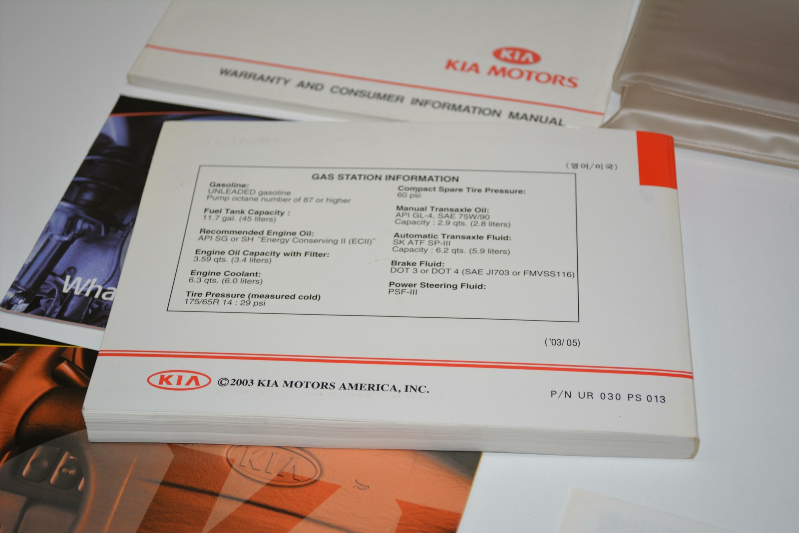 2003 Kia Rio Owners Manual Book Guide - Image 4