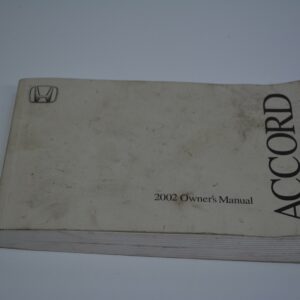 2002 Honda Accord Owners Manual Book Guide