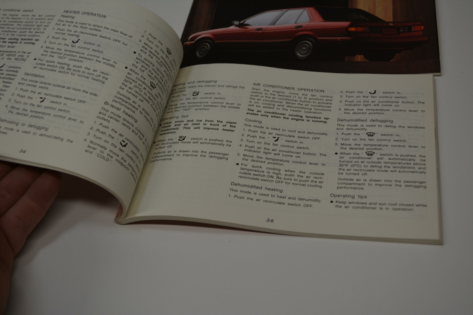 1991 Nissan Stanza Owners Manual Book Guide - Image 3