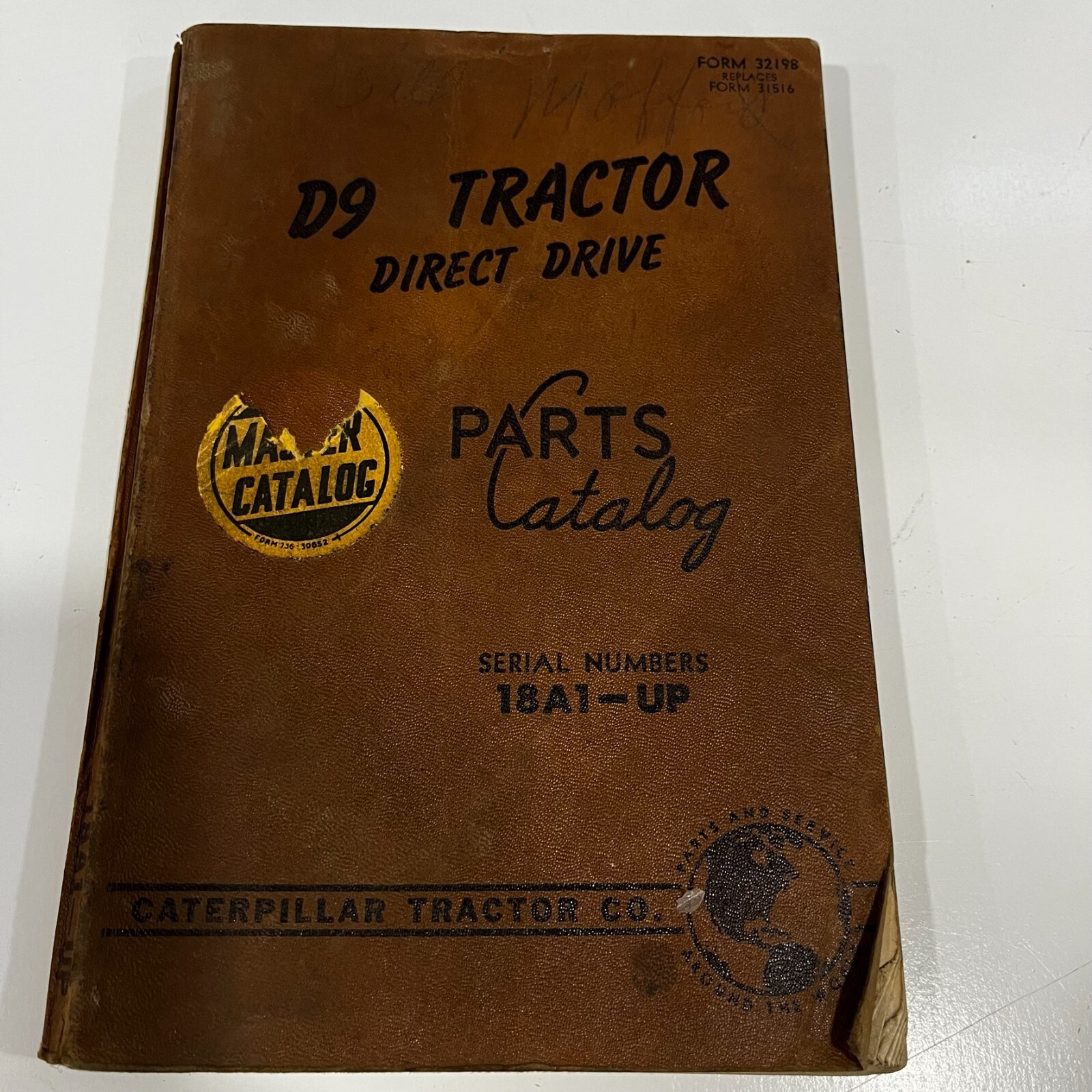 CAT Caterpillar D9 TRACTOR PARTS BOOK CATALOG Serial Numbers 18A1-UP