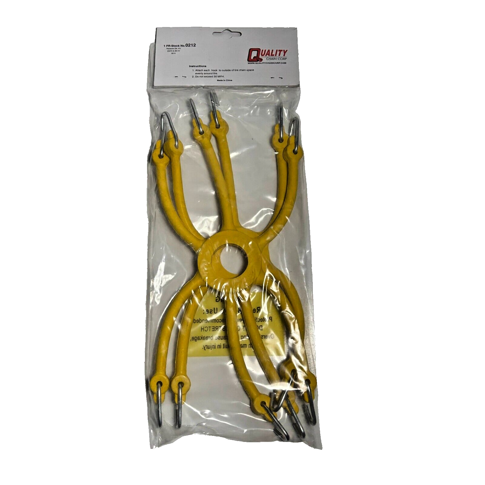 PAIR Yellow Spider Bungee Snow Tire Chain Tensioner Adjuster 0212 - Image 2