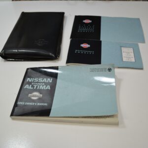1993 Nissan Stanza / Altima Owners Manual Book Guide