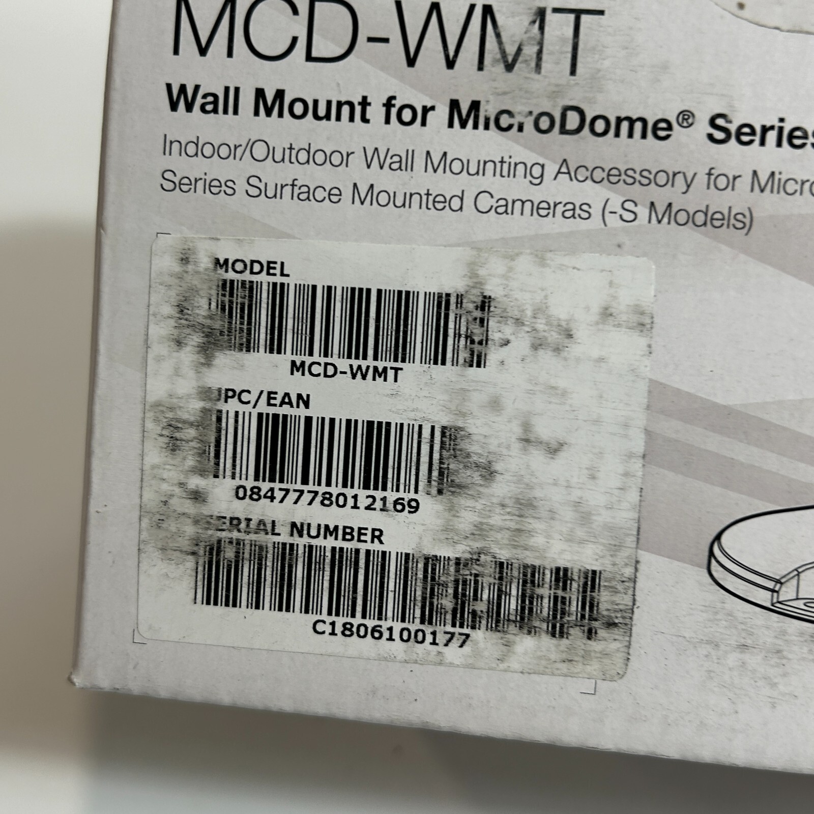 Arecont Vision MicroDome Wall mount Surface Mount IP Cameras MCD-WMT - Image 4