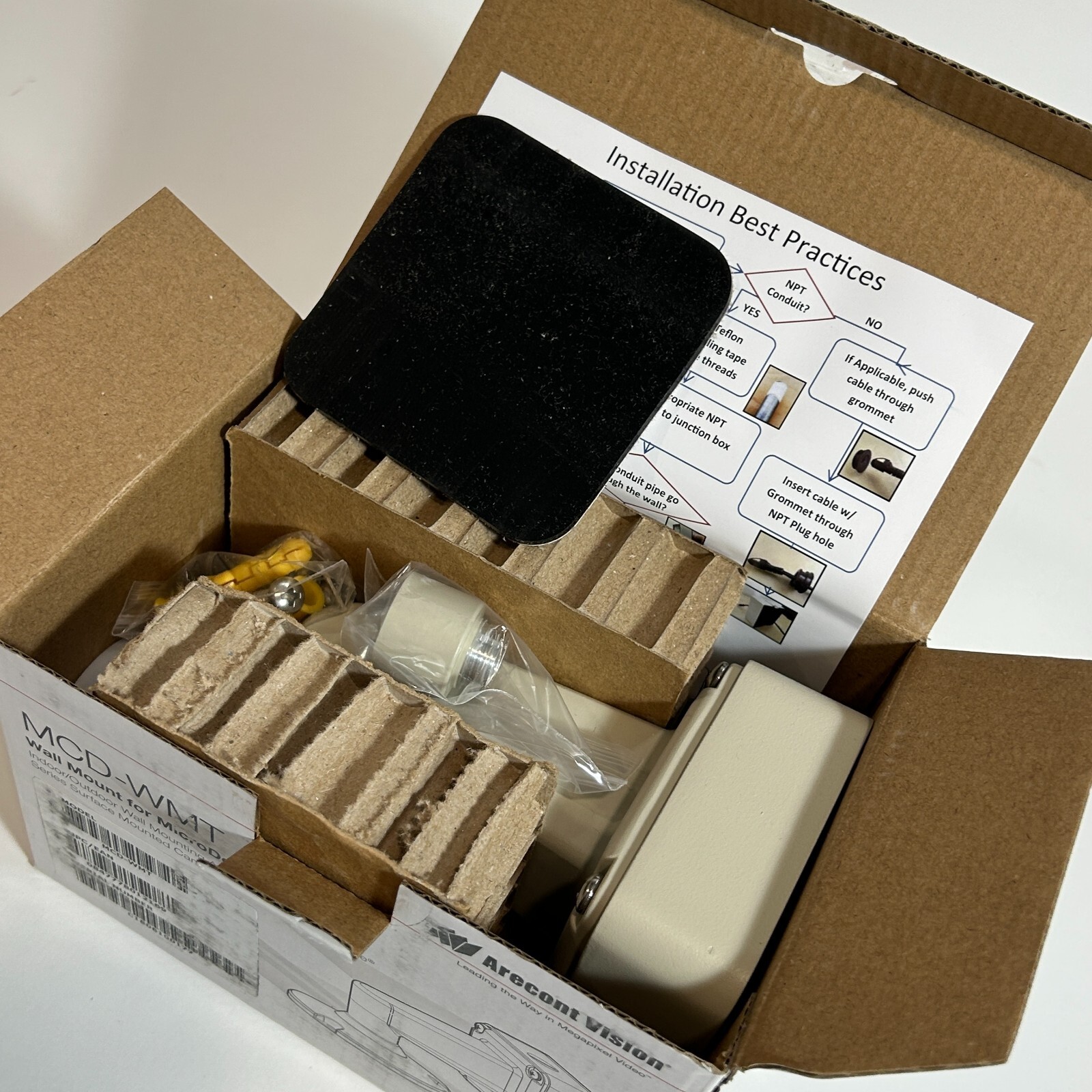 Arecont Vision MicroDome Wall mount Surface Mount IP Cameras MCD-WMT - Image 5