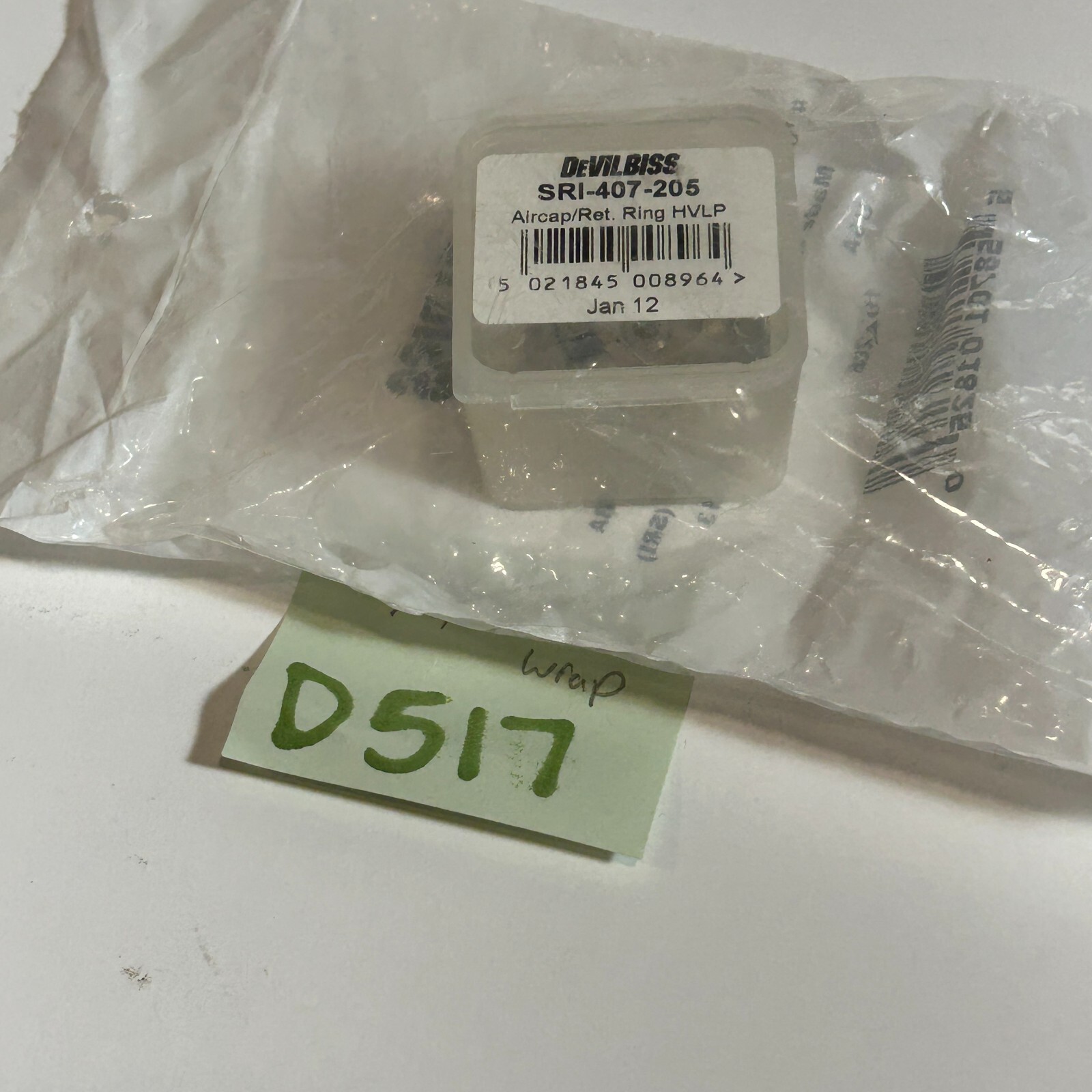 NEW DEVILBISS - AIR CAP 205 W/RET RING - SRI-407-205 - Image 4