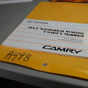 2002 02 TOYOTA CAMRY NAVIGATION MANUAL GUIDE BOOK
