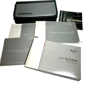 2005 Nissan Altima Owners Manual Book Set