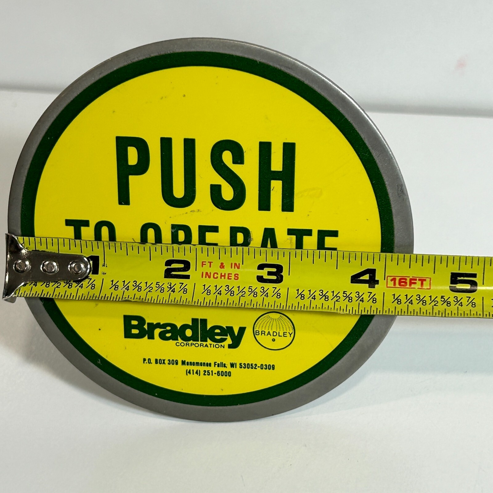 Bradley eye wash station push button handle assembly - Image 2