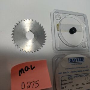 GAYLEE 2" x 0.04" 36 Tooth Solid Carbide Slitting & Slotting Saw Blade