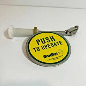 Bradley eye wash station push button handle assembly