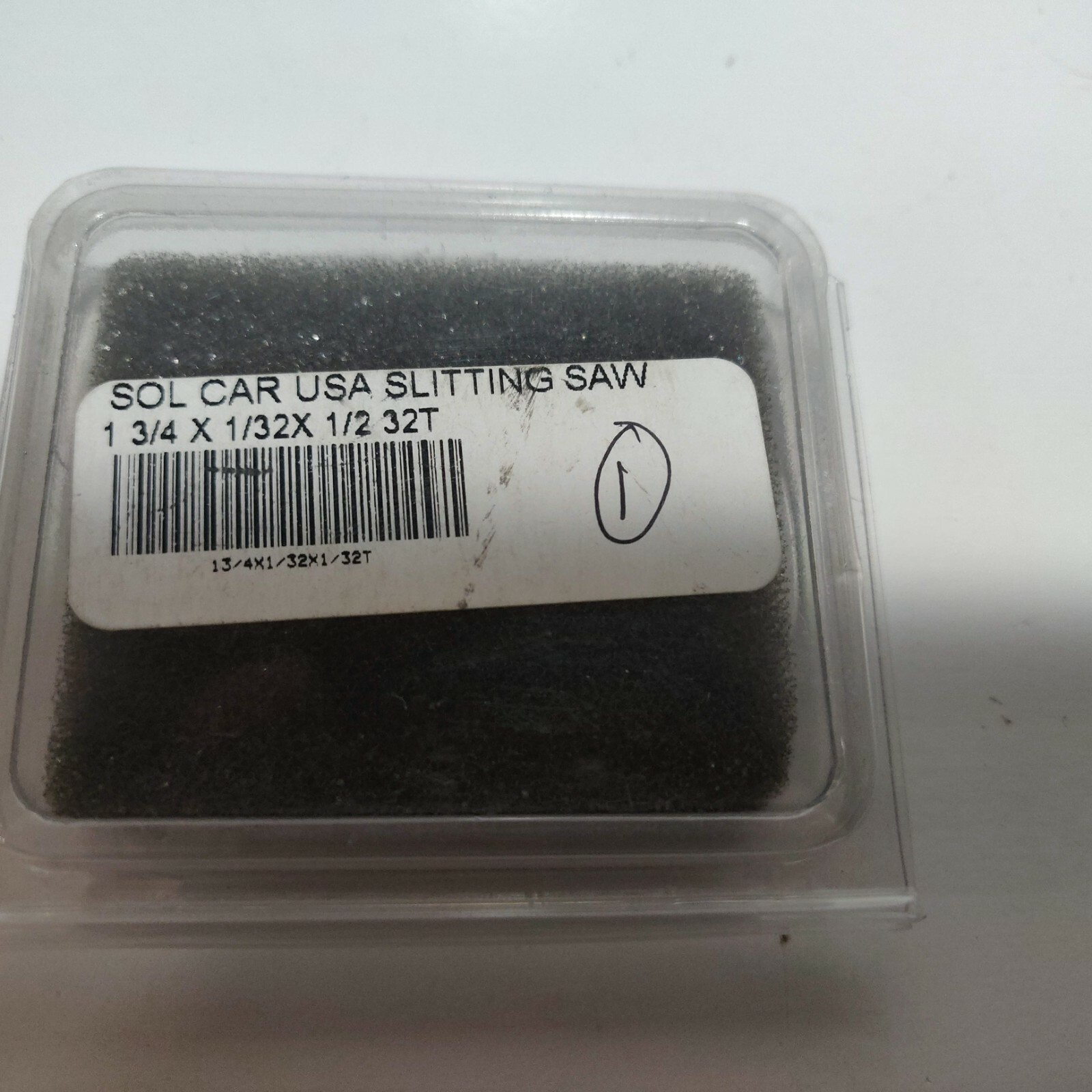 1-3/4" x 1/32 " x 1/2 Solid Carbide Slitting & Slotting Saw blade 32 Tooth (D274 - Image 3