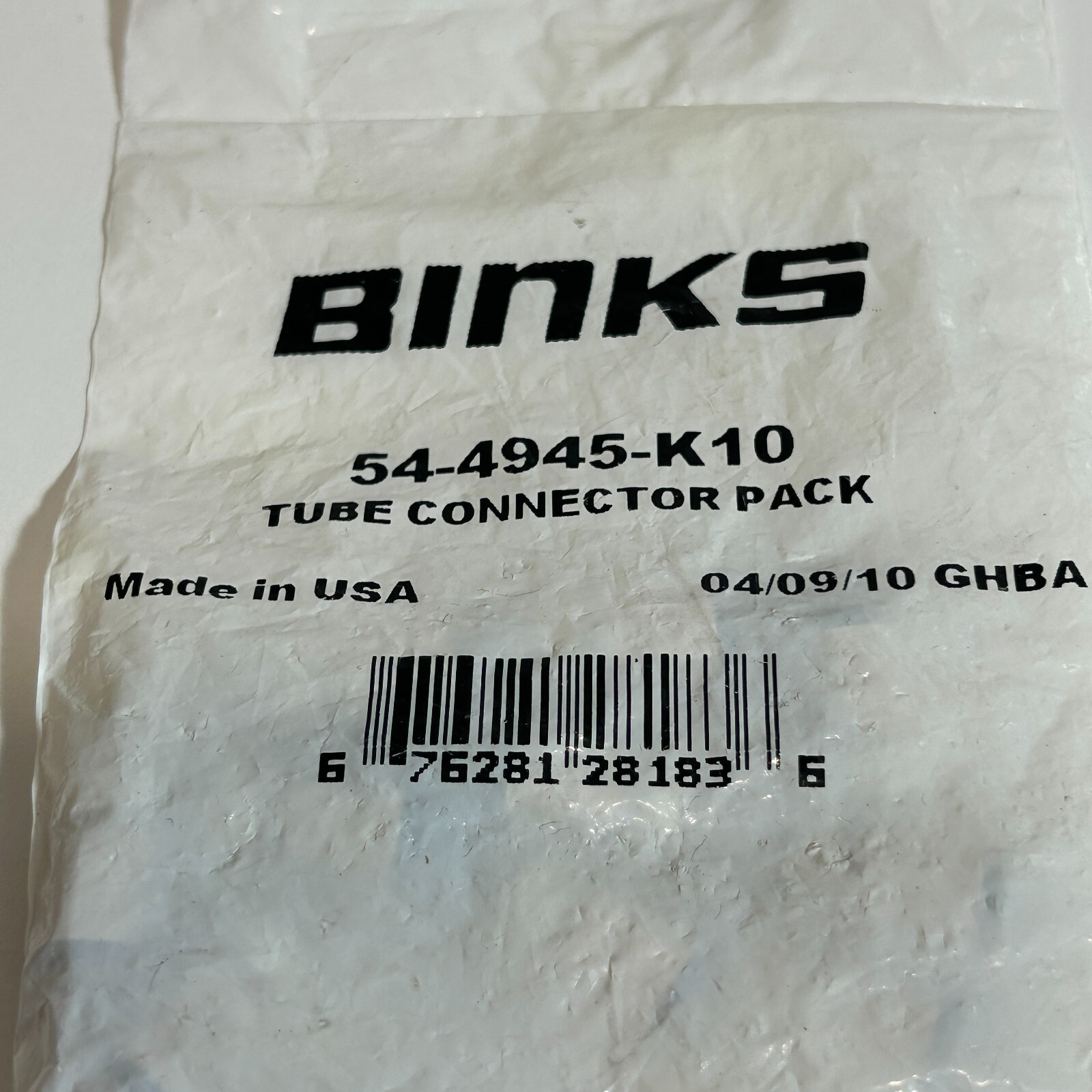(QTY 10) NEW Binks 54-4945-K10 TUBE CONNECTOR PACK - Image 4