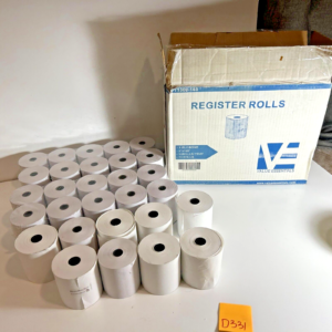 3" X 165' BOND KITCHEN PRINTER/CASH REGISTER/RECEIPT TAPE PAPER - 29 ROLLS (D331