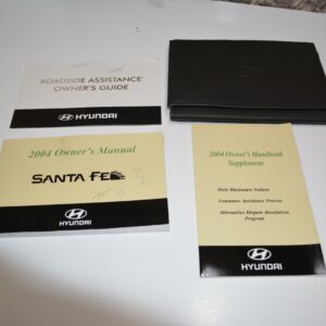 2004 Hyundai Santa Fe Owners Manual Book Guide